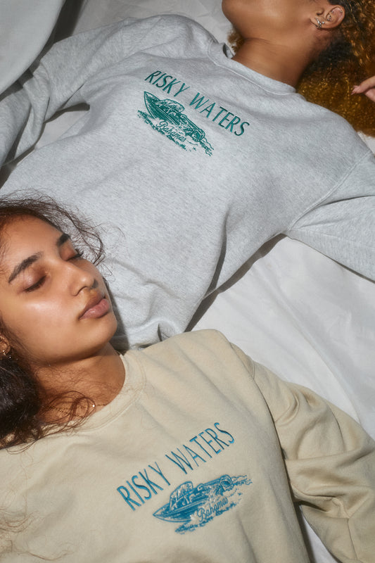 Take Risks Crewneck (BEIGE)