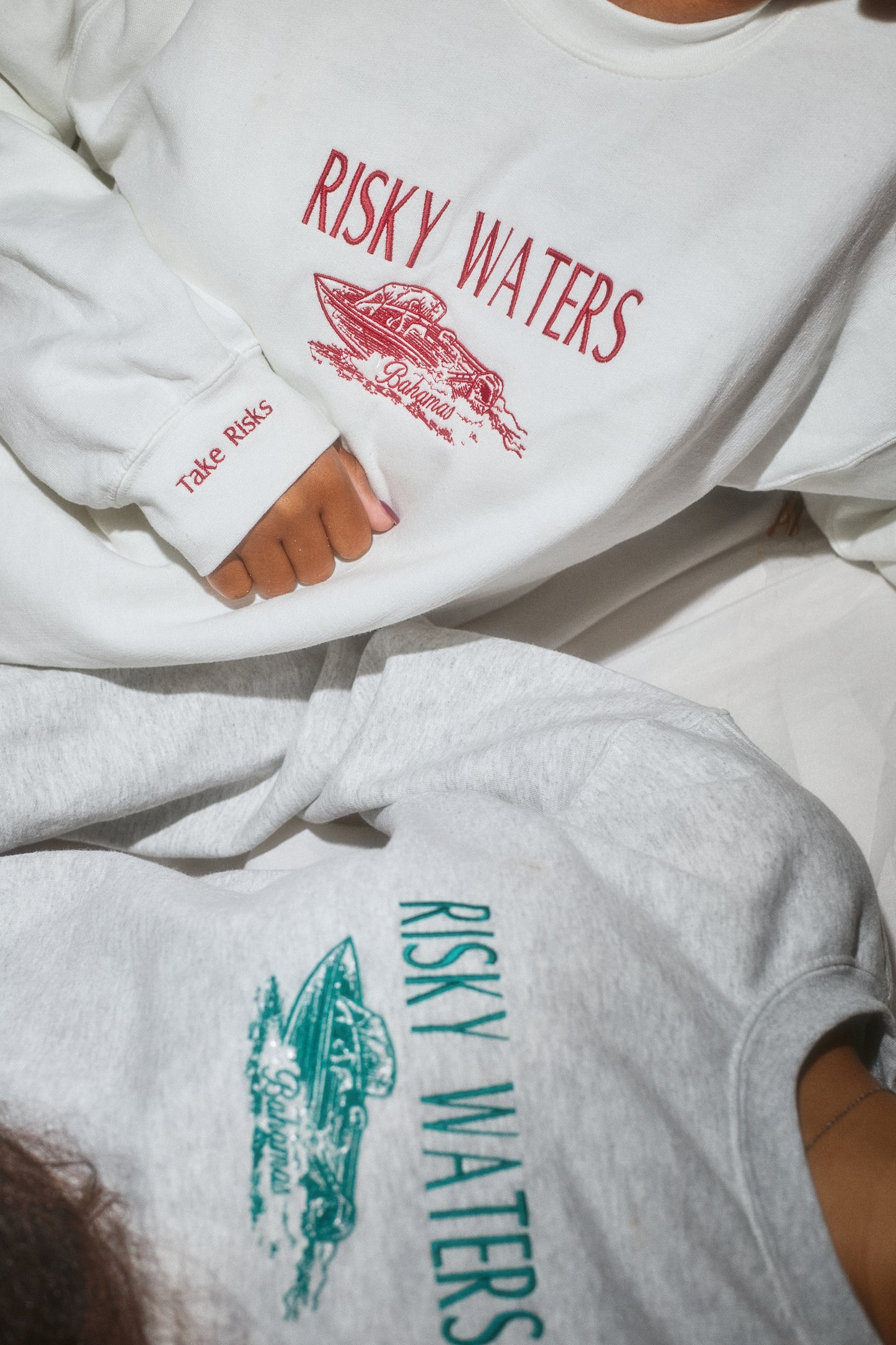 Take Risks Crewneck (WHITE)