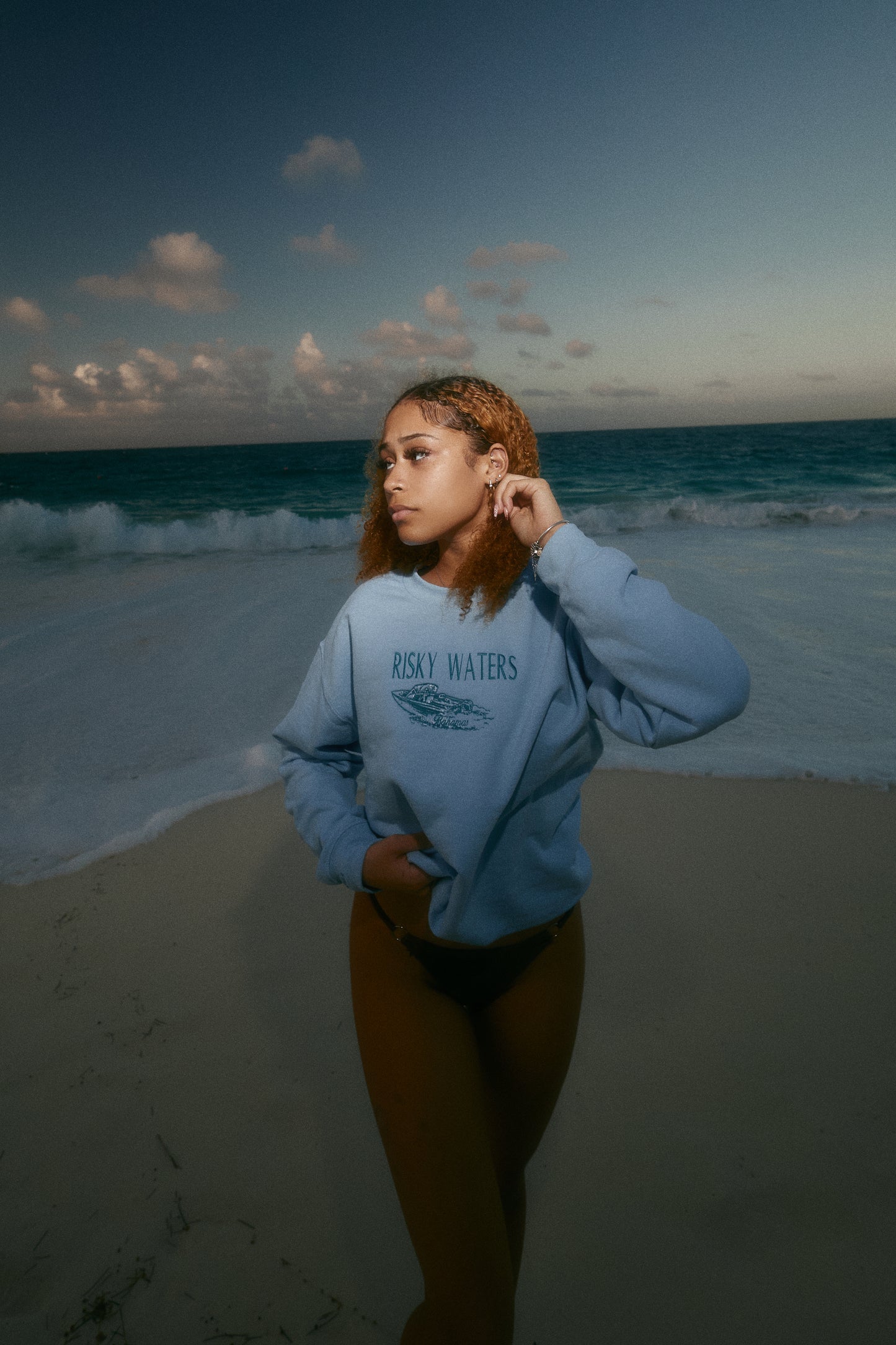 Take Risks Crewneck (BLUE)