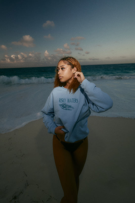 Take Risks Crewneck (BLUE)