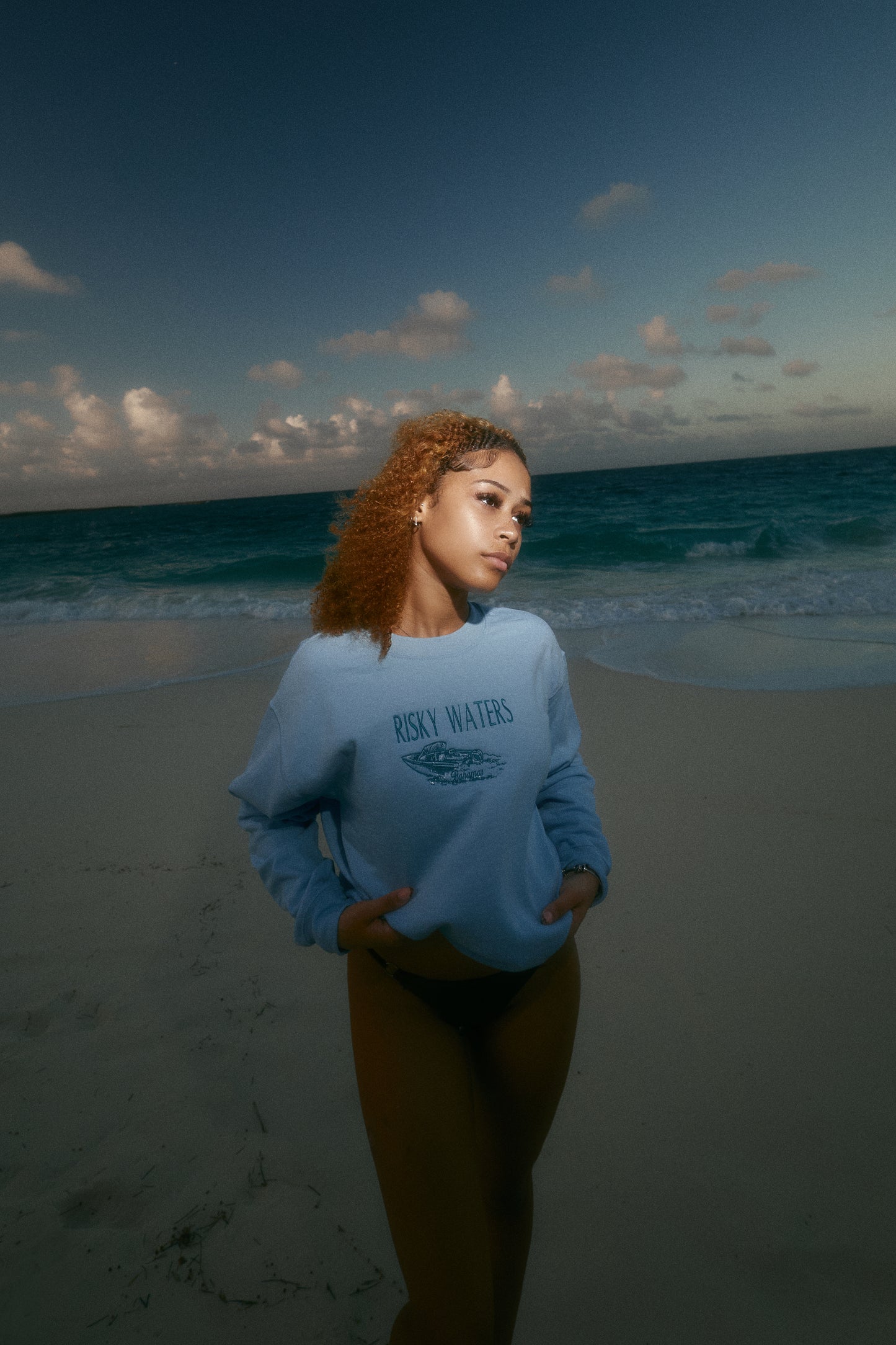 Take Risks Crewneck (BLUE)